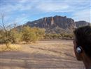 Superstition Mountain at rides end